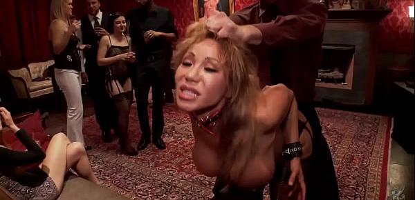 Huge boobs Asian anal fucked at party